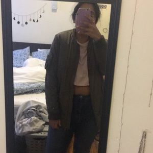 Longline Bomber Jacket NWOT